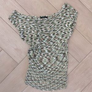 Vintage BEBE off-shoulder knit top, Small